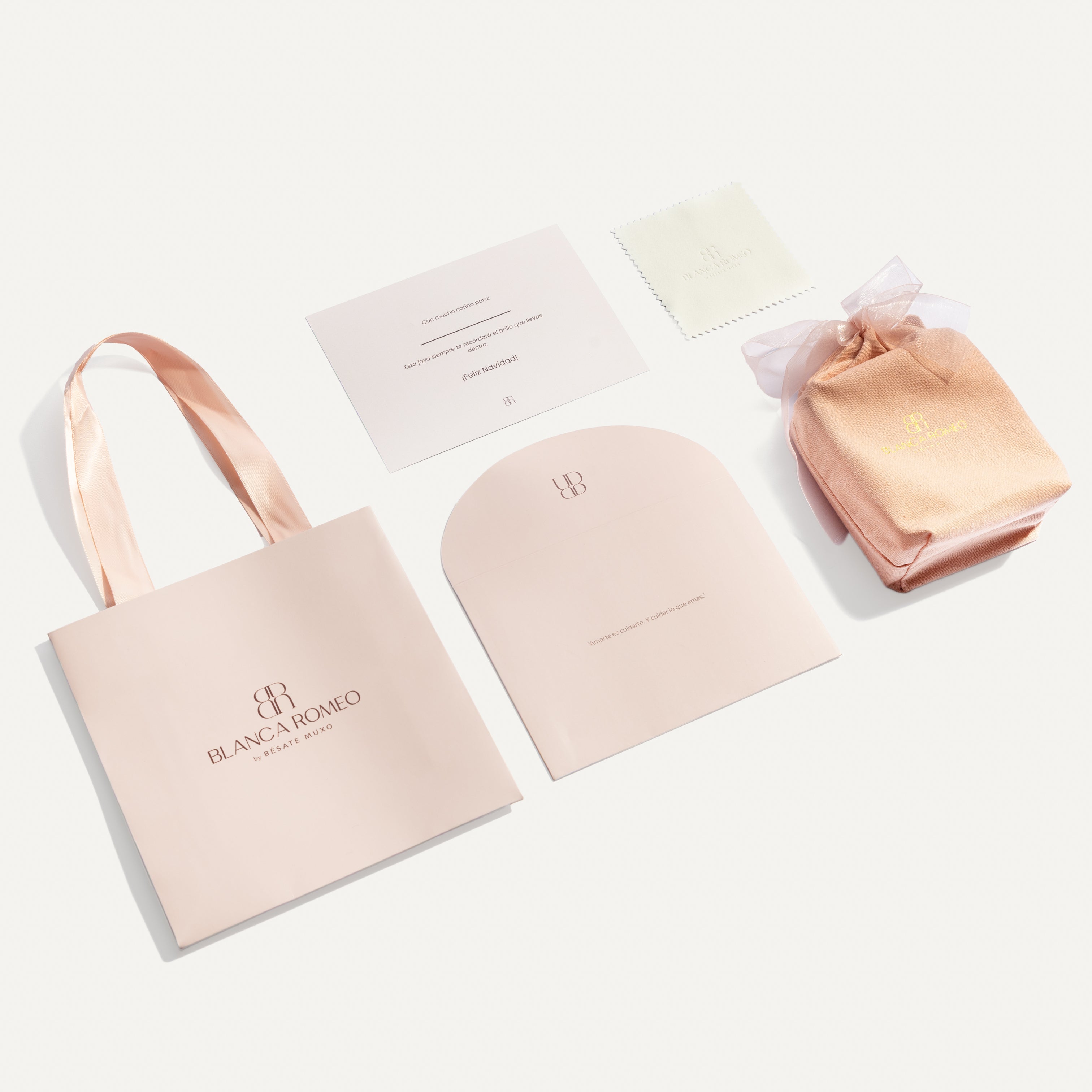 BOLSITO ALGODÓN + TARJETA NAVIDAD + SOBRE