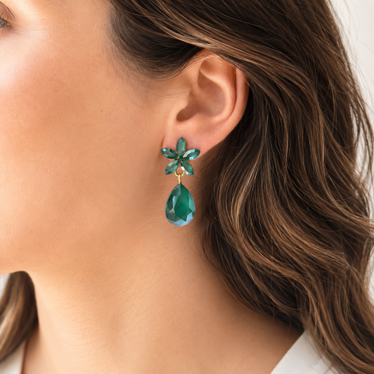 PENDIENTES MINI GARDENIA