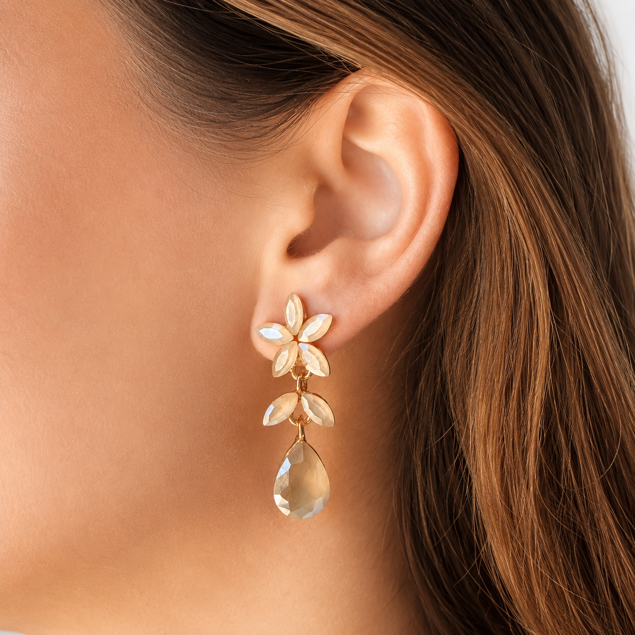 PENDIENTES GARDENIA