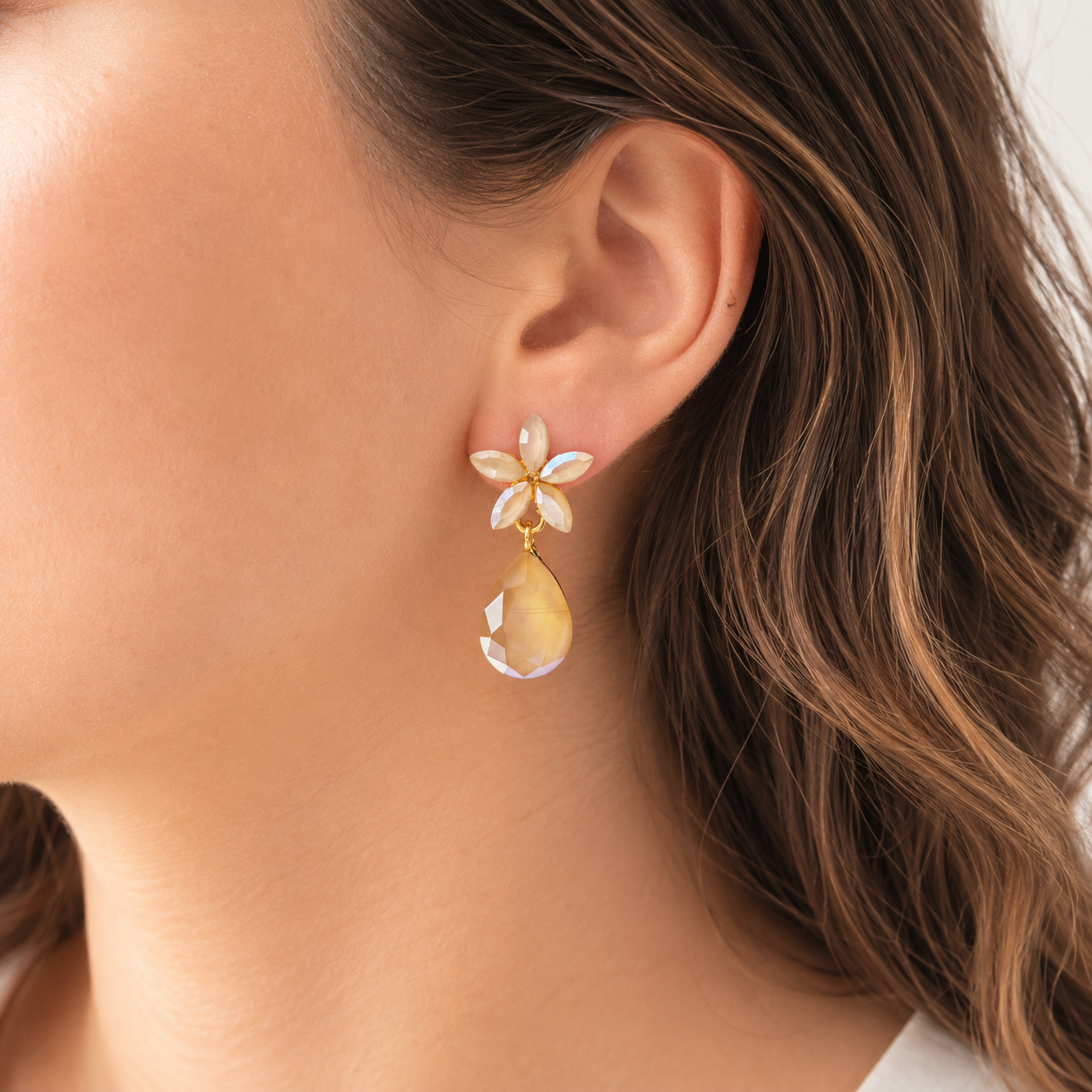PENDIENTES MINI GARDENIA